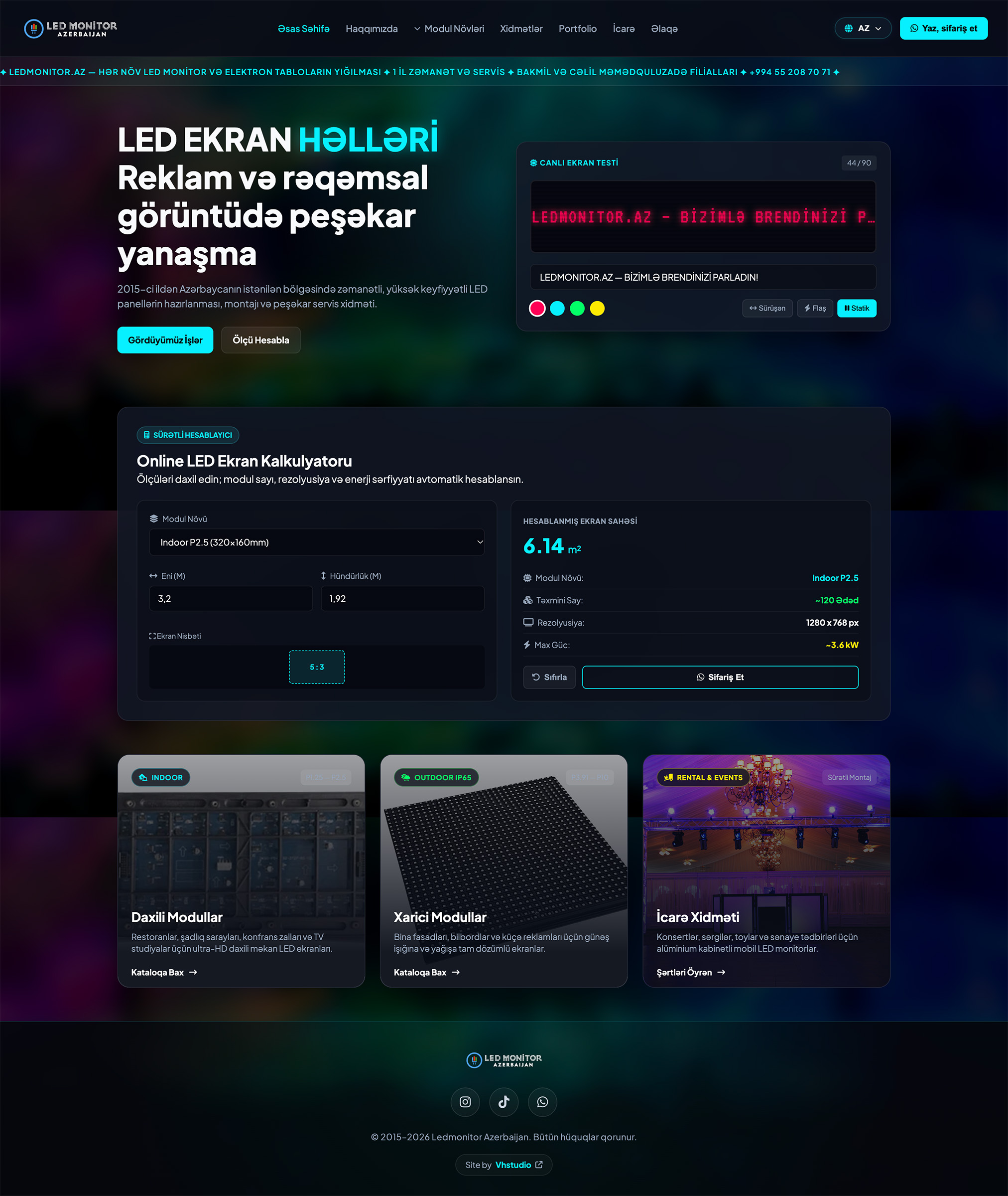 LED EKRAN HƏLLƏRİ